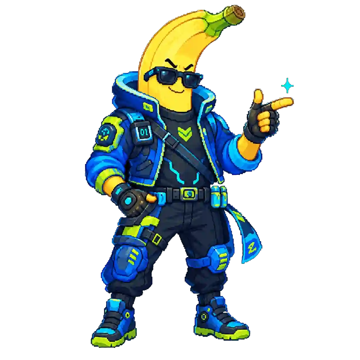 CyberLeek cyber banana character